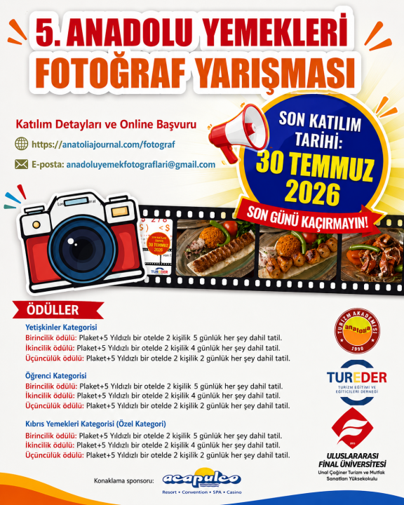 5. Anadolu Yemekleri Fotoğraf Yarışması